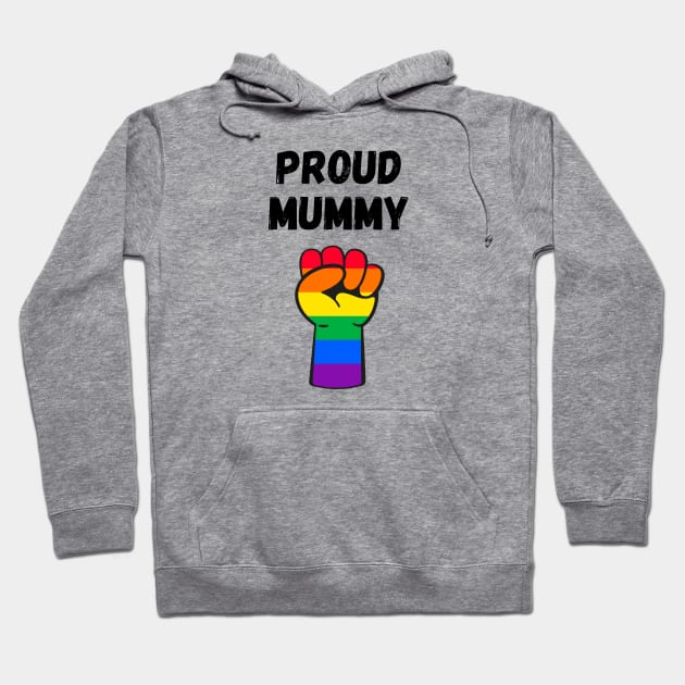 Proud Mummy Rainbow Pride T Shirt Design Hoodie by Rainbow Kin Wear